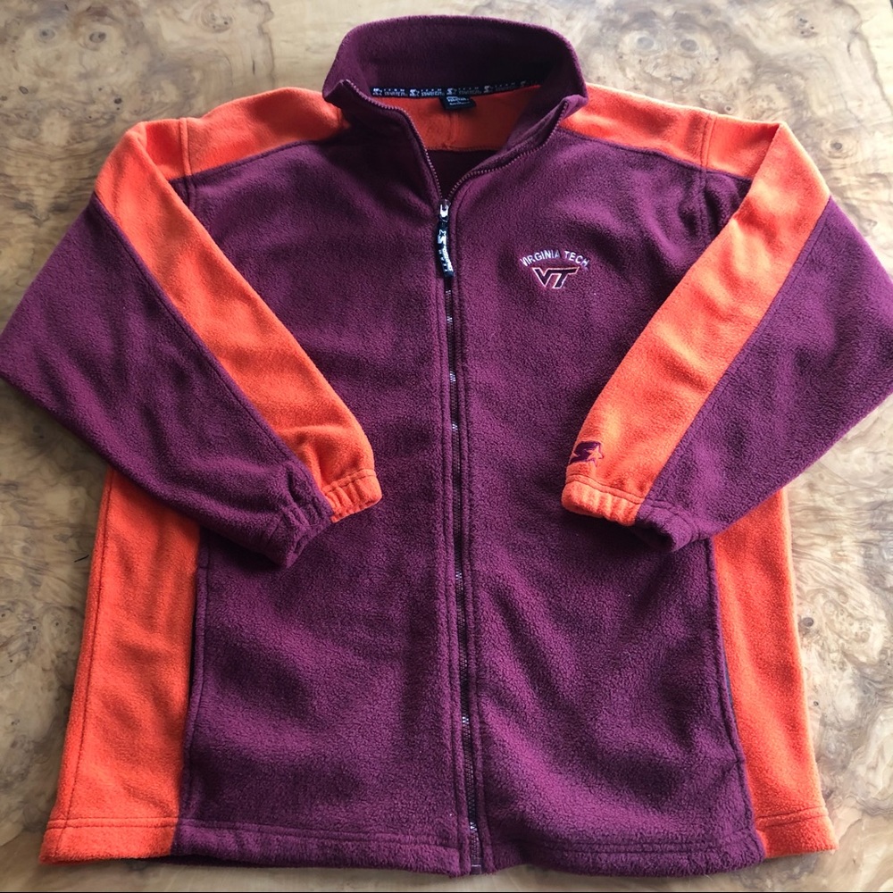 Vintage Virginia Tech Hokies Full-zip Fleece